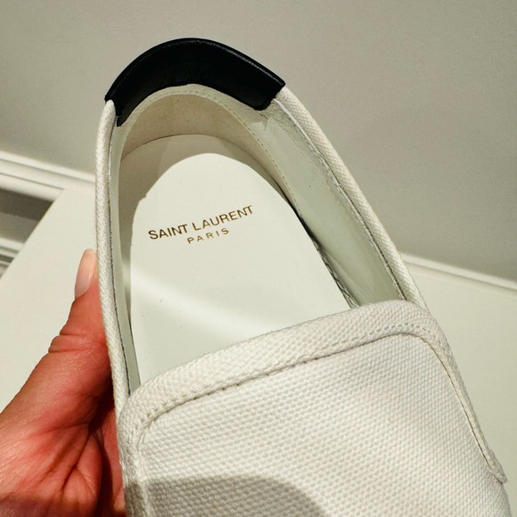 Brand new SAINT LAURENT Canvas and Leather Sneakers - Picture 5 of 8